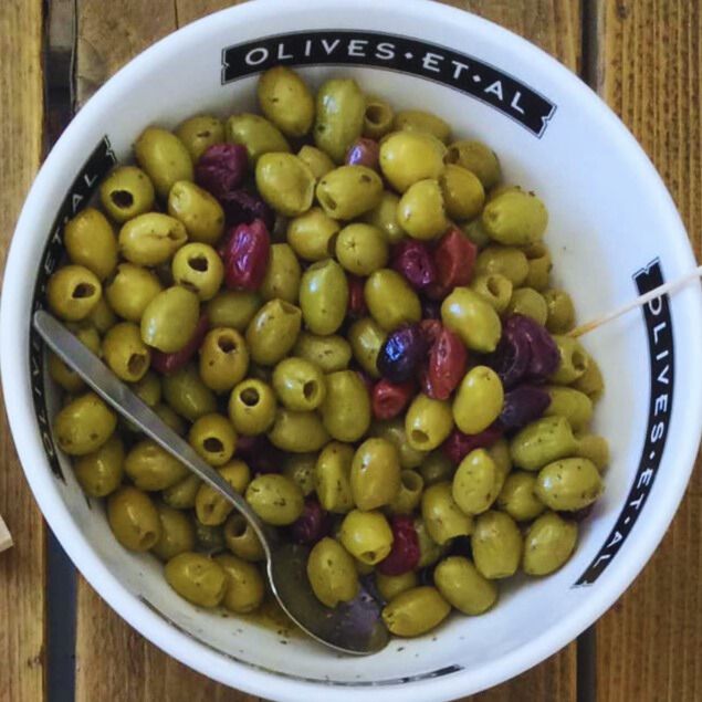 Fresh olives from Olives Et Al